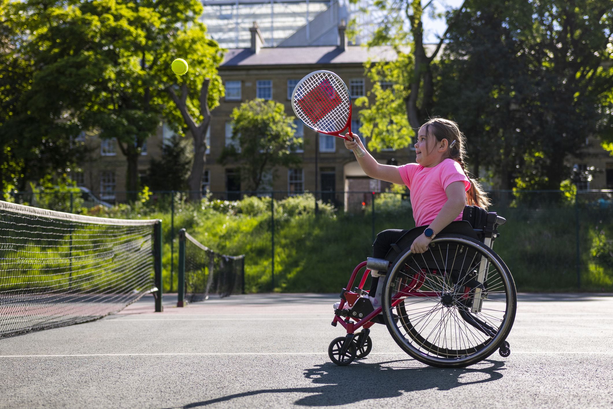 A padel game in action